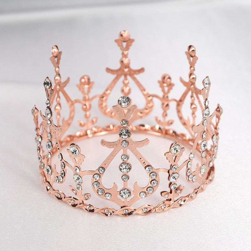 Joyería nupcial, accesorios de vestido de novia, decoración para hornear pasteles de cumpleaños, corona（42#）-ywys