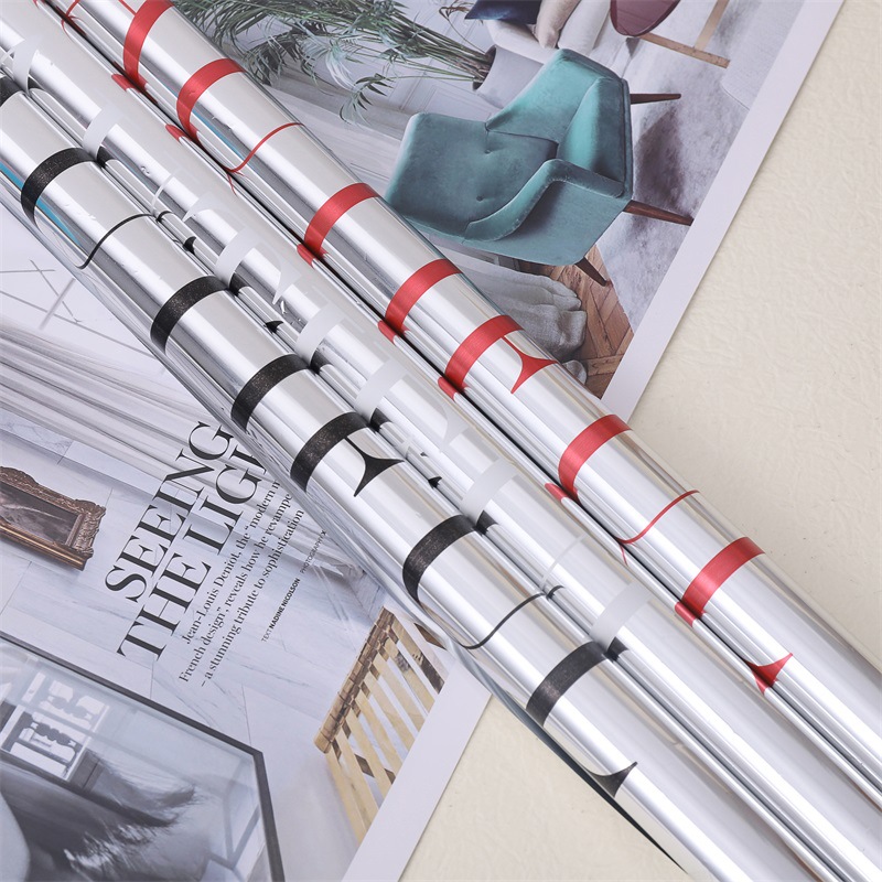 Papel de regalo de flores de papel de regalo de ramo de espejo de nuevo estilo（67#）