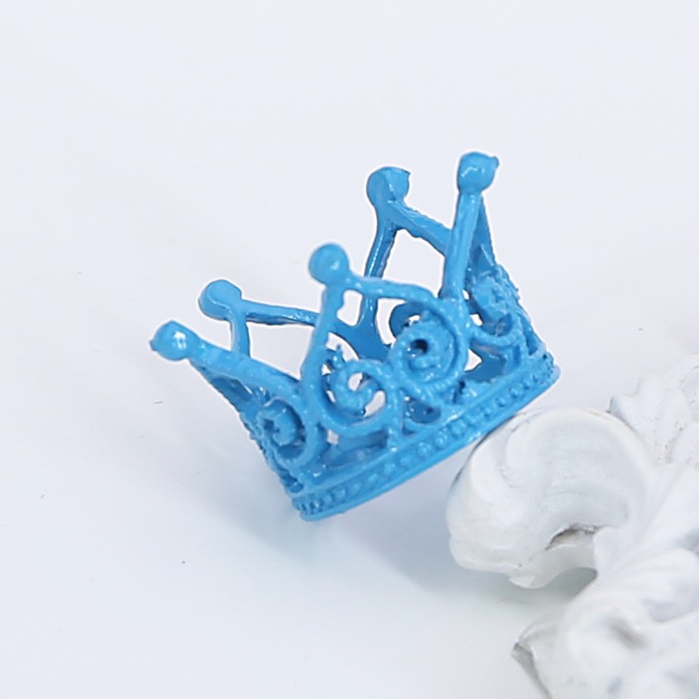 Accesorios para sombreros, decoración de flores de cumpleaños, rendimiento de Festival, Mini corona redonda de aleación（41#）-ywys