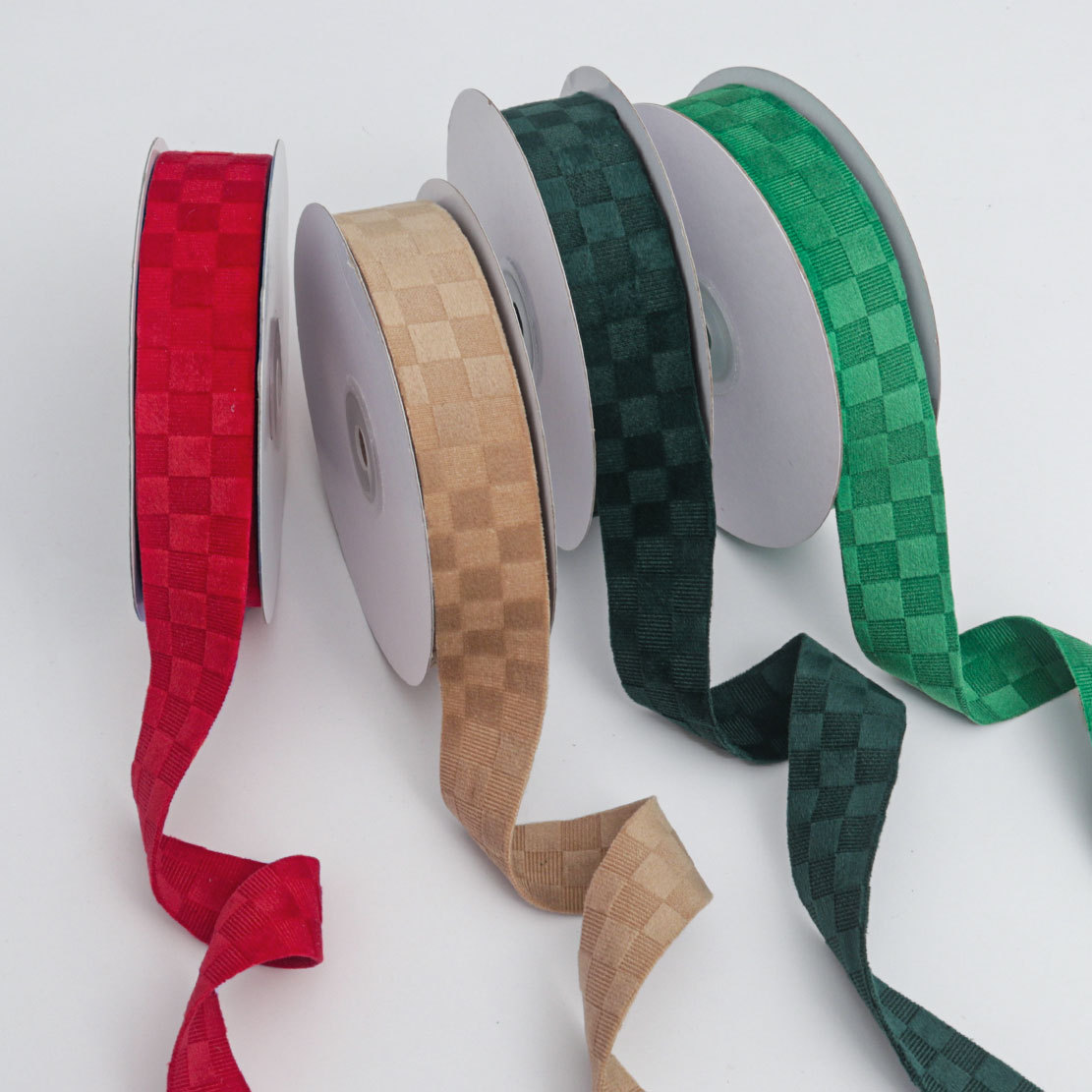 Cinta de Cuadros con Peluche Unilateral - Para Accesorios de Pelo y Decoración de Ropa - Proveedor Mayorista