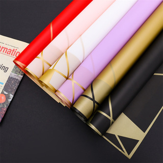 Papel de regalo papel mate impermeable de dos colores de doble cara（72#）