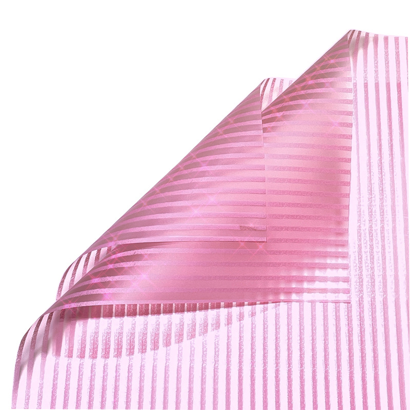 Papel para Flores Rayas Verticales Mate | Envoltura Regalos Festivos