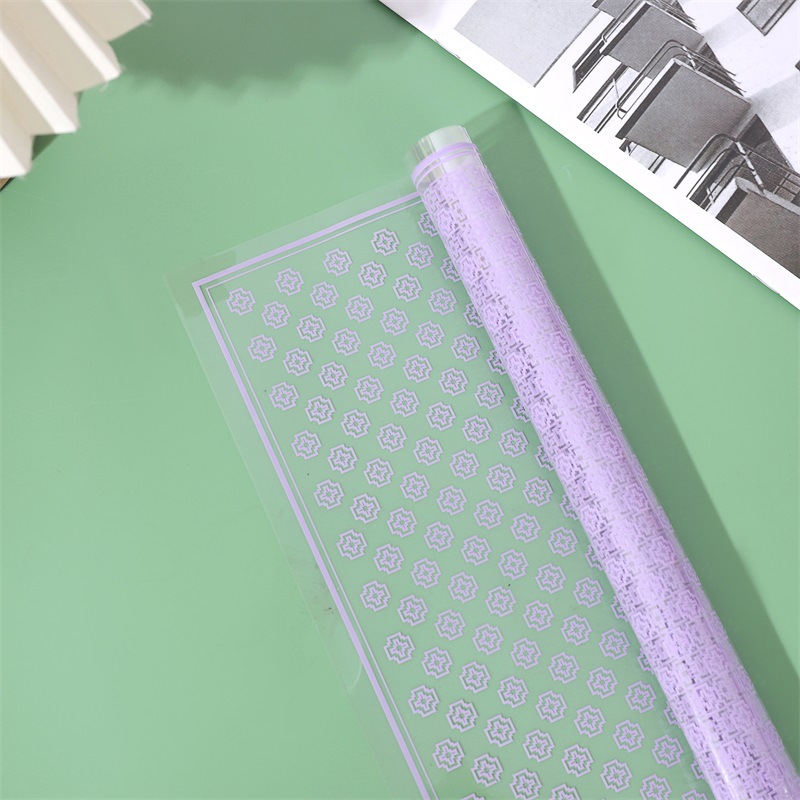 Papel de regalo de flores transparente impermeable de celofán（69#）