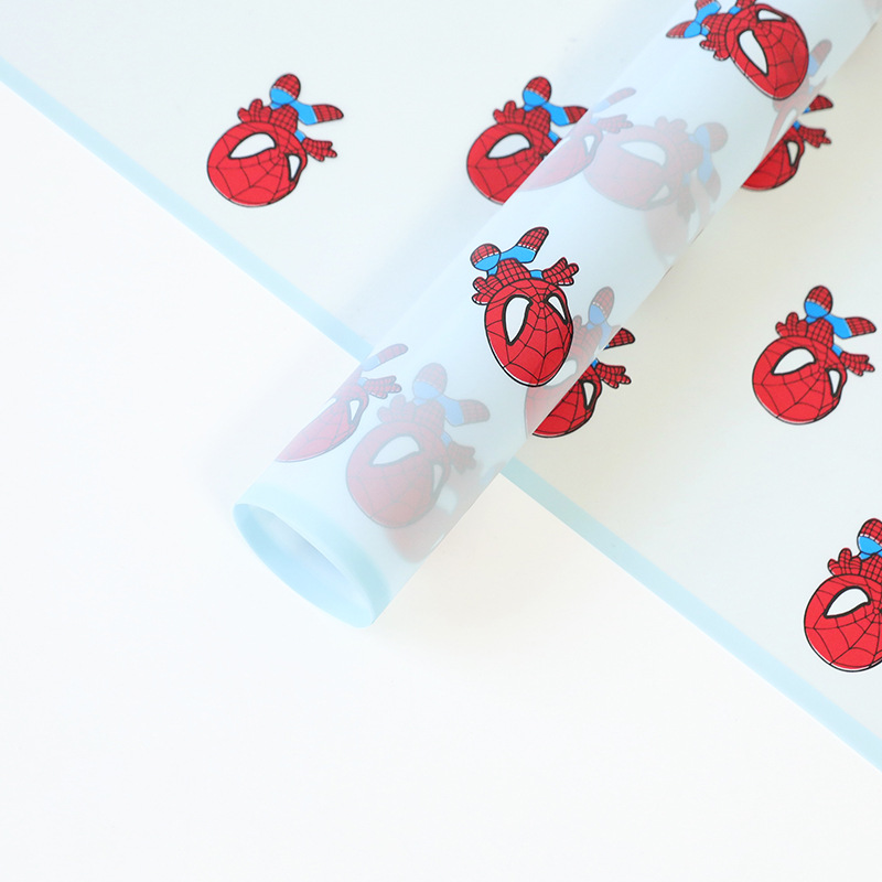 Papel Impermeable para Ramos DIY con Spider-Man - Material para Flores Fotogénico (Estilo Viral) | Mayoreo-ywys