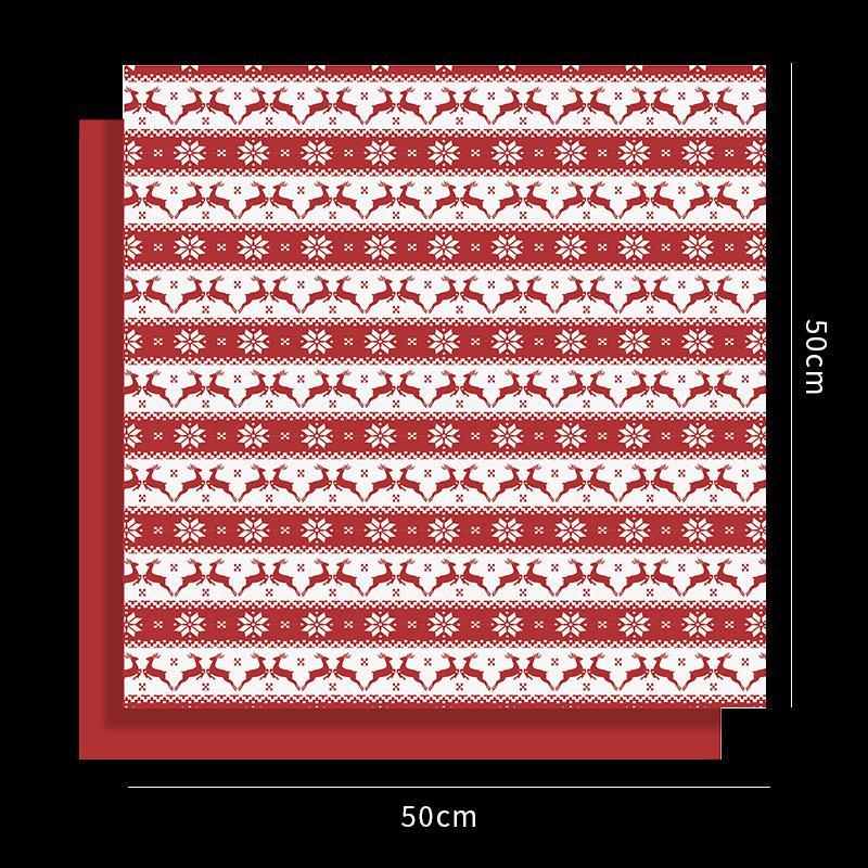 Papel de Regalo Navideño con Diseño de Árbol de Navidad - Para Manzanas de Nochebuena y Regalos | Venta al por Mayor-ywys