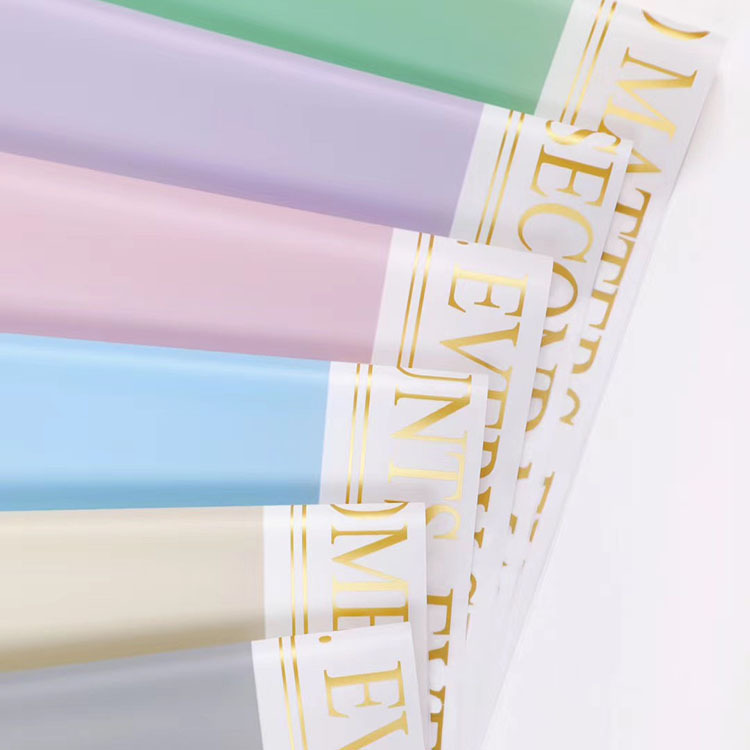 Papel Nosa Colorido Vinilo Dorado | Impermeable para Cajas DIY y Ramos