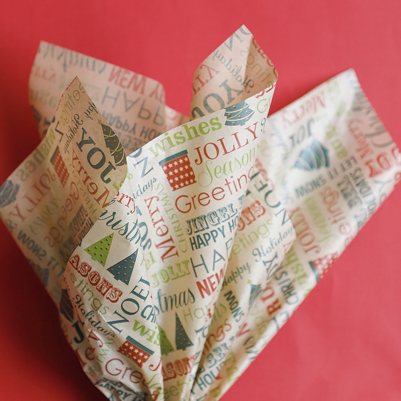 Papel de Sedá Navideño Translúcido con Reno - Para Arreglos Florales y Regalos | Colección Invernal