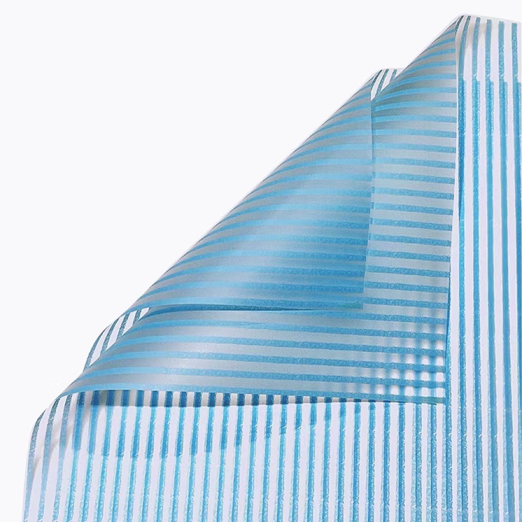 Papel para Flores Rayas Verticales Mate | Envoltura Regalos Festivos