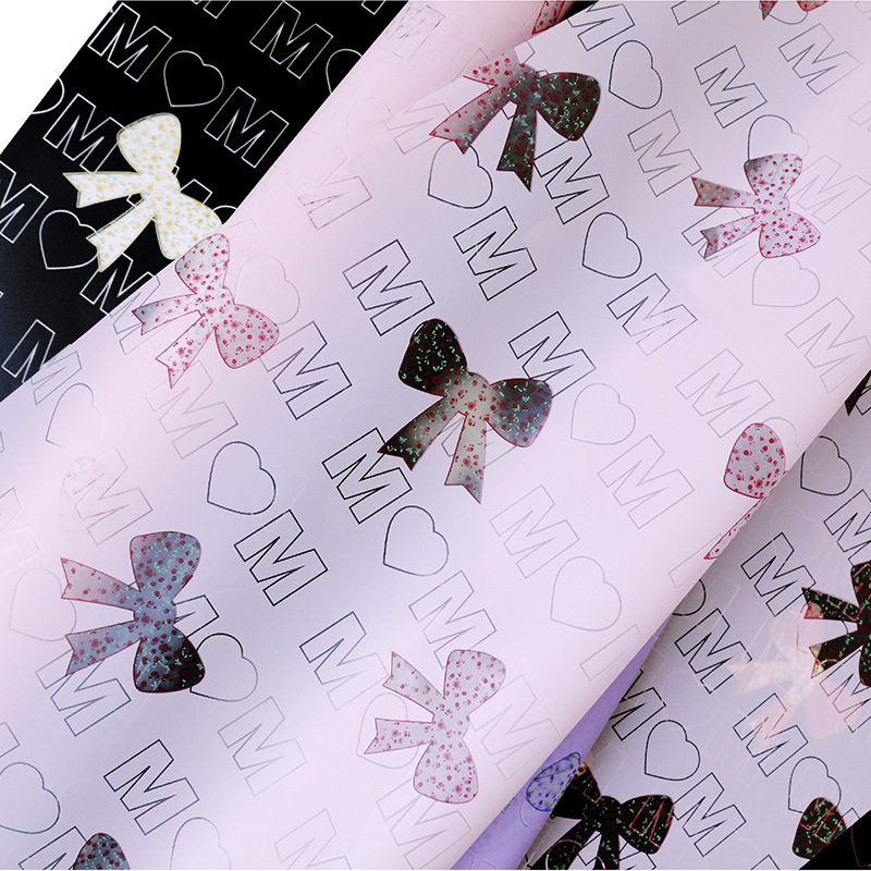Papel Artístico Impermeable para Flores con Moños de Mariposa - Diseño Fenghua para Arreglos Florales (Mayoreo)-ywys