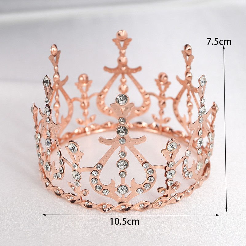 Joyería nupcial, accesorios de vestido de novia, decoración para hornear pasteles de cumpleaños, corona（42#）-ywys