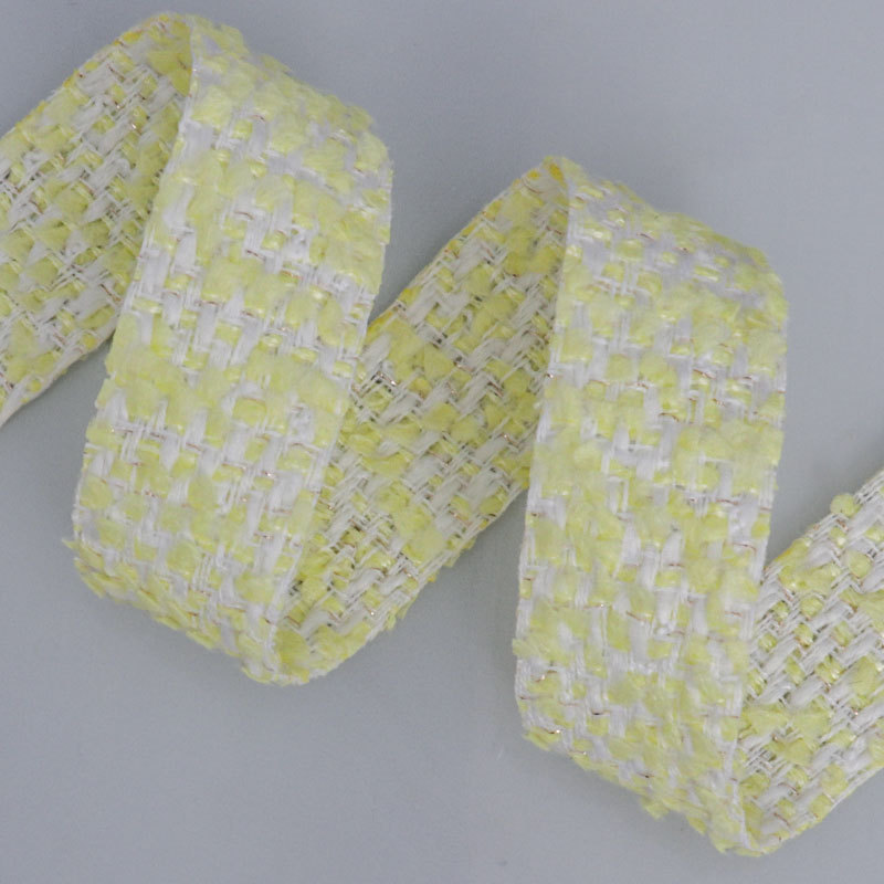 Cinta Tejida Coreana Estilo Jacquard con Bolas de Pelo - Para Lazos, Decoración de Pasteles y Manualidades - Mayoristas