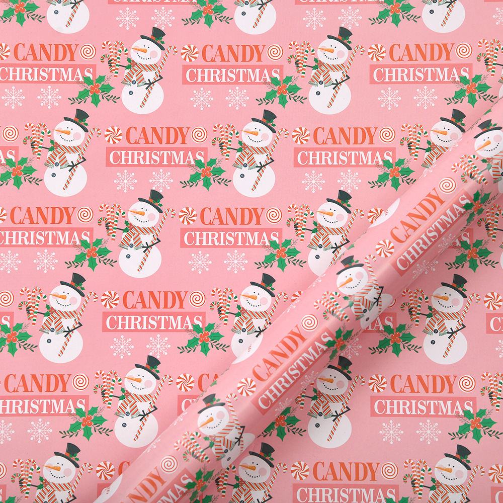 Papel de Regalo Navideño de Papel Couché con Estampados - Ideal para DIY y Regalos | Venta al por Mayor-ywys