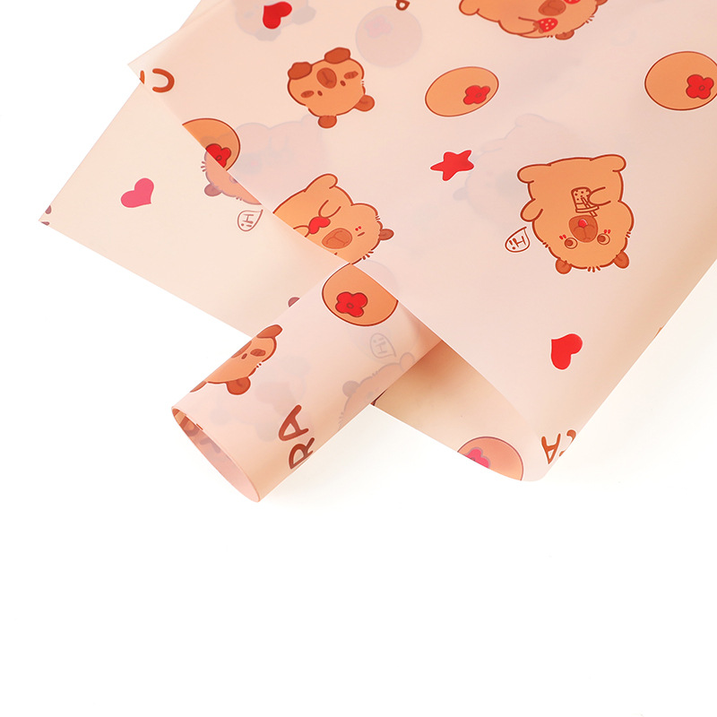 Papel Capibara OPP Impermeable | Flores Antiestrés | Mayoreo MX