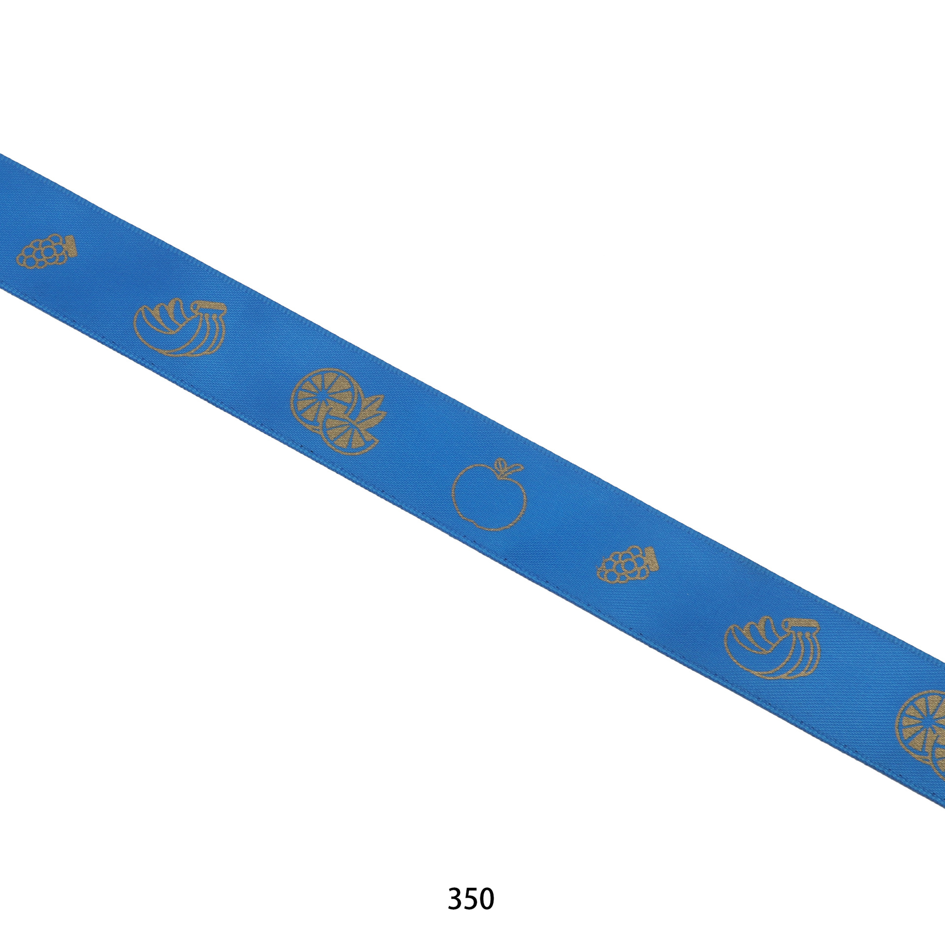 Cinta de Poliéster de 2.5cm con Estampado Dorado - Para Decoración de Regalos y Eventos - Proveedor Mayorista