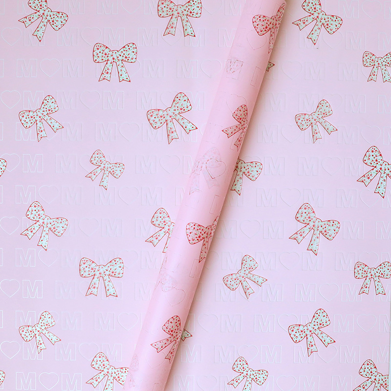 Papel Artístico Impermeable para Flores con Moños de Mariposa - Diseño Fenghua para Arreglos Florales (Mayoreo)-ywys