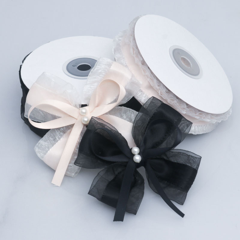 Cinta de Ráyon Algodón Liso con Borde Brillante - Para Lazos, Decoración de Bodas y Manualidades - Venta por Mayor