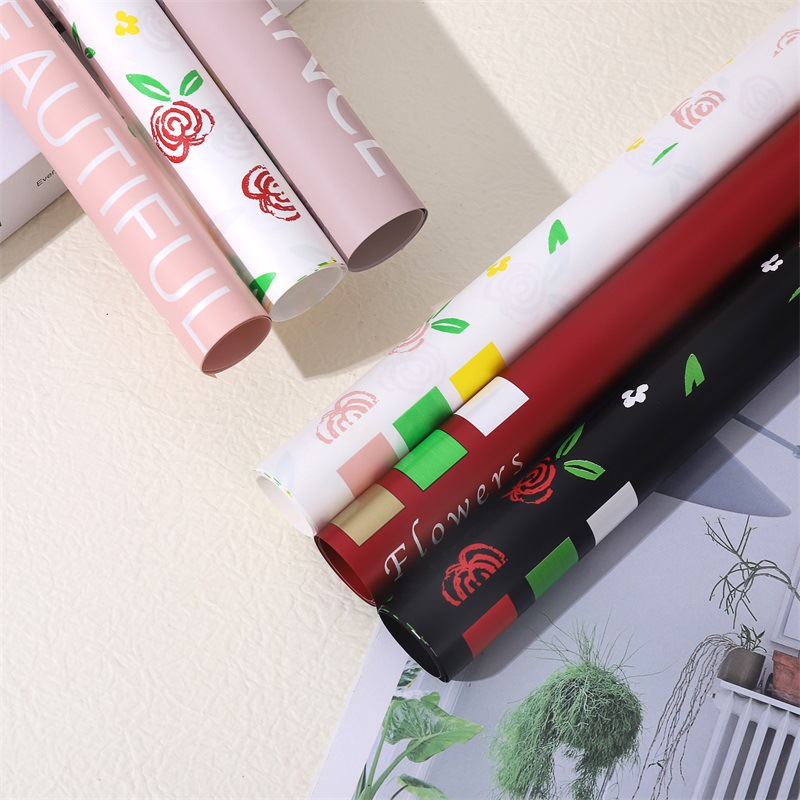 Confesión de amor Papel Ouya Papel de flores para envolver el día de San Valentín（66#）