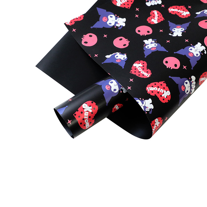 Papel Perla Kuromi para Flores - Película Iridiscente Impermeable (Rollos Mayoreo) | Material DIY Flores -ywys