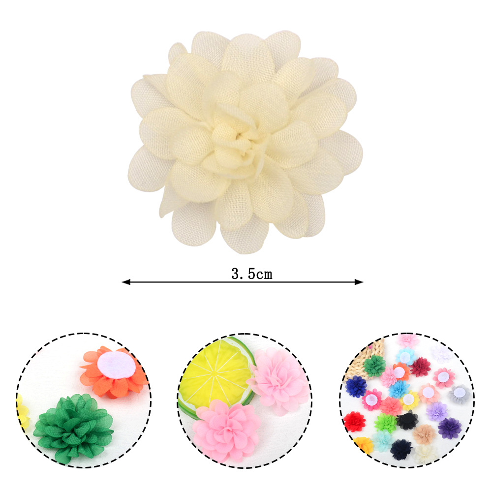 Flores mini de gasa 3.5CM - Adornos textiles para accesorios, calzado y moda - Proveedor mayorista