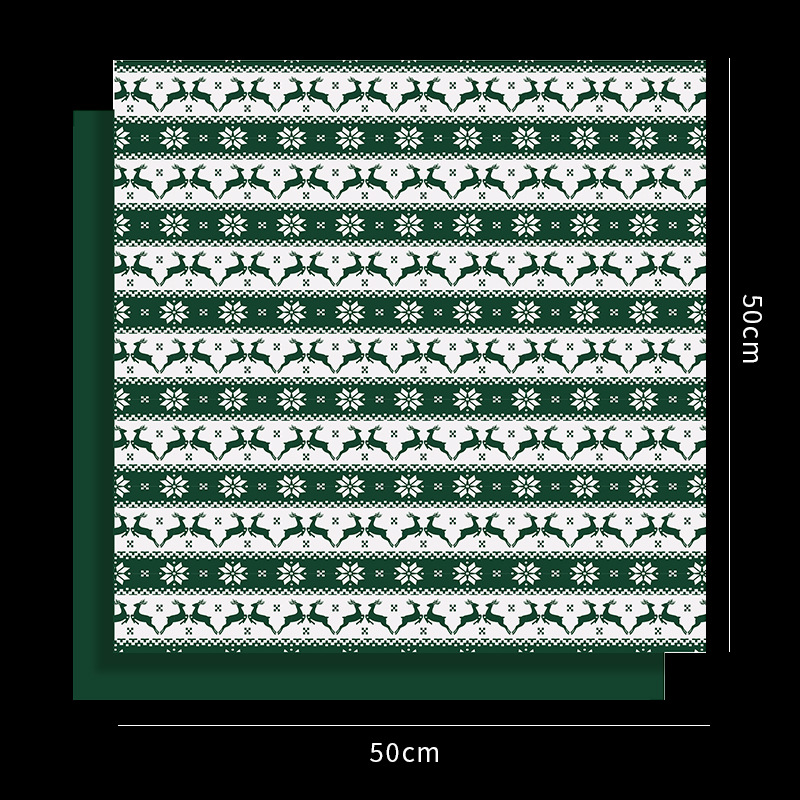 Papel de Regalo Navideño con Diseño de Árbol de Navidad - Para Manzanas de Nochebuena y Regalos | Venta al por Mayor-ywys