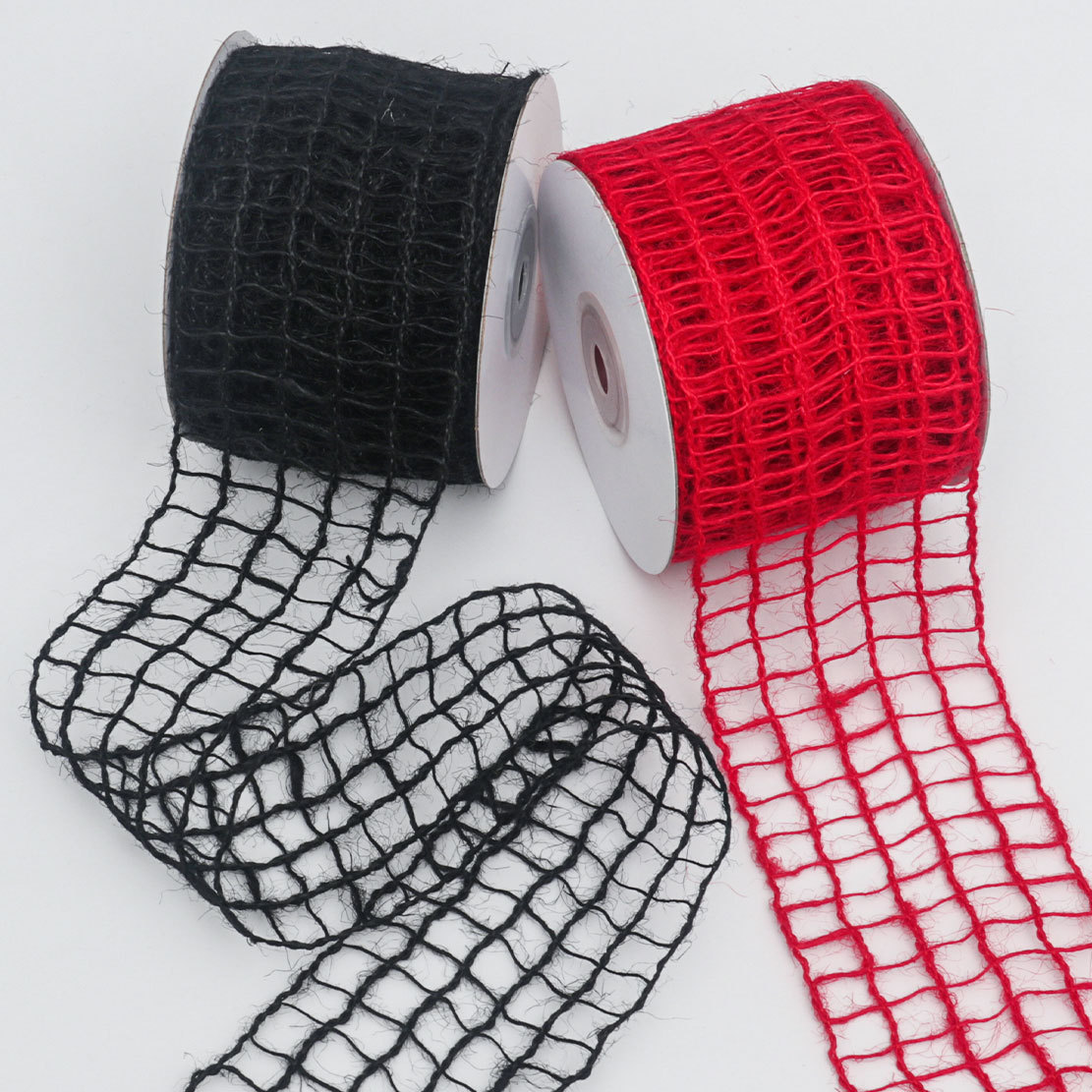 Cinta Navideña de Lino a Cuadros - Para Decoración de Regalos y Manualidades - Proveedor Mayorista