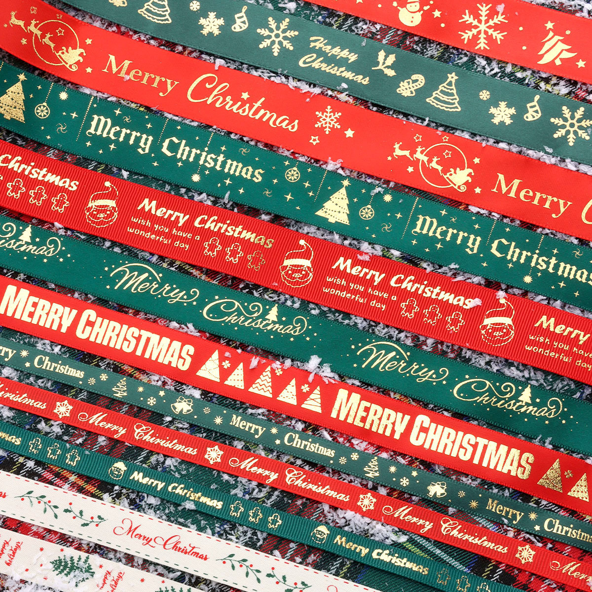 Cintas Doradas para Ramos Navideños 2025