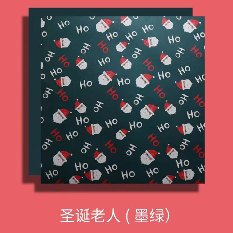 Papel de Regalo Navideño Impermeable con Diseño de Santa Claus - Para Manzanas y Ramos Florales | Venta al por Mayor-ywys