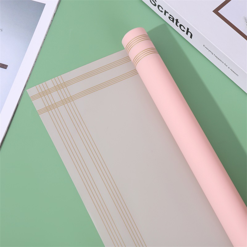 Papel normal coreano con borlas para el día de San Valentín, venta al por mayor de papel de regalo de flores（70#）-ywys