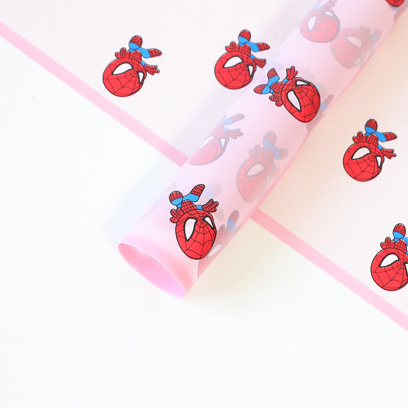 Papel Impermeable para Ramos DIY con Spider-Man - Material para Flores Fotogénico (Estilo Viral) | Mayoreo-ywys