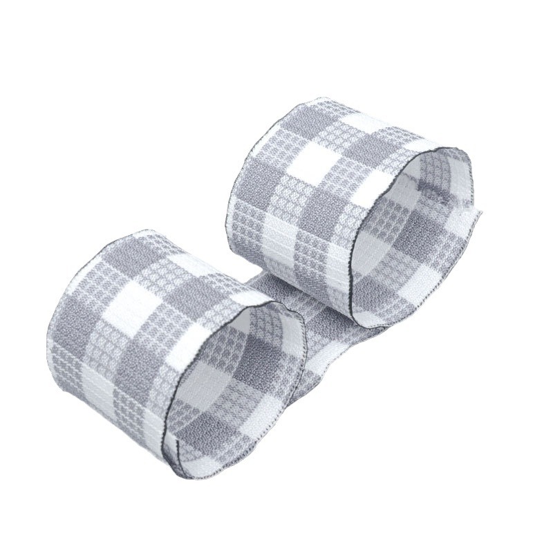 Cinta de cuadros de poliéster-algodón para manualidades DIY - Mayorista para importadores - Cintas para lazos, adornos de pelo y accesorios de ropa