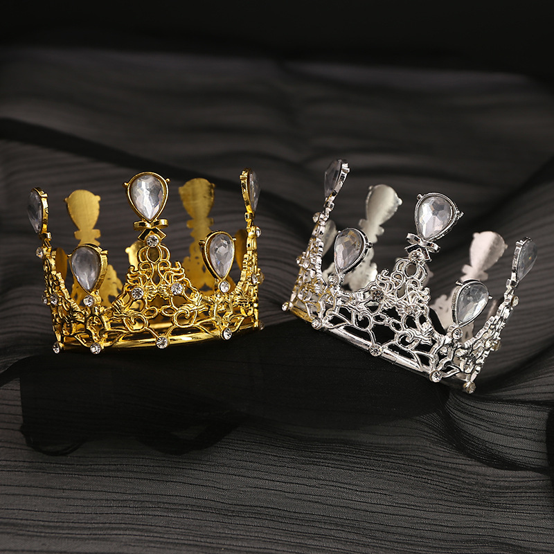 Adornos para hornear de cumpleaños con corona de decoración de flores redondas（29#）