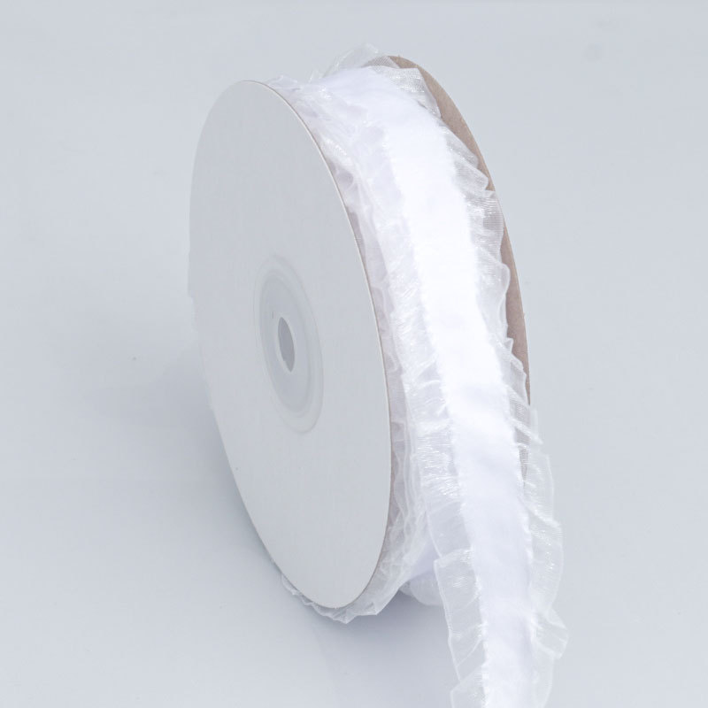 Cinta de Ráyon Algodón Liso con Borde Brillante - Para Lazos, Decoración de Bodas y Manualidades - Venta por Mayor