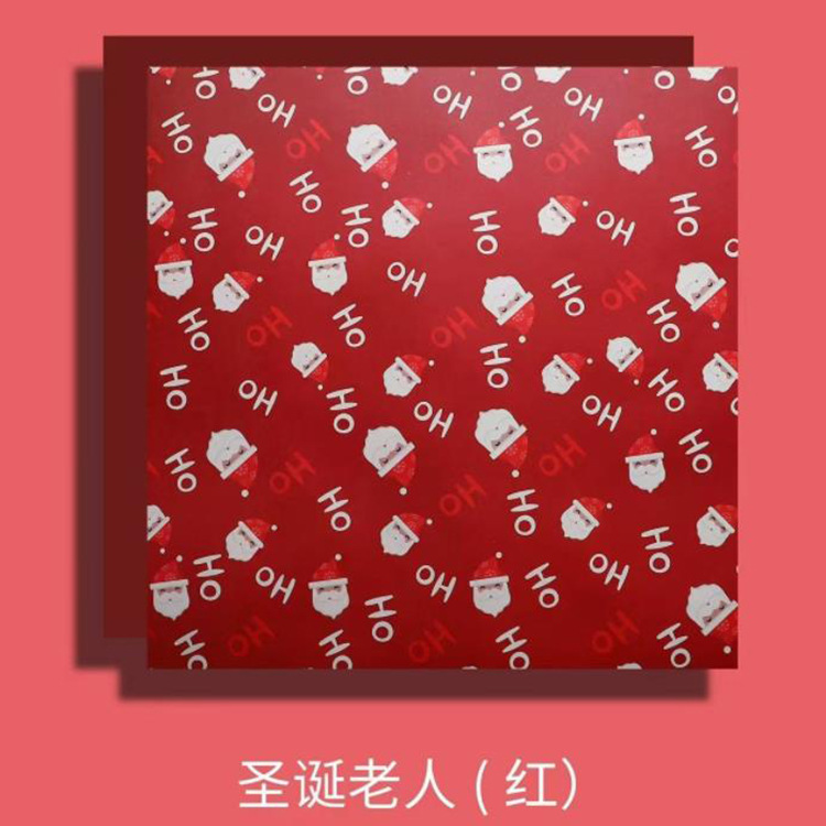 Papel de Regalo Navideño Impermeable con Diseño de Santa Claus - Para Manzanas y Ramos Florales | Venta al por Mayor-ywys
