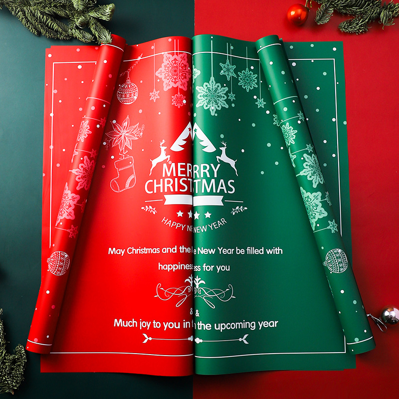 Papel de Regalo Navideño 2025 para Manzanas de Nochebuena - Suministros para Floristerías