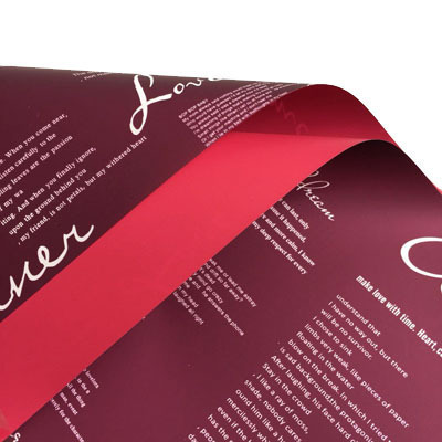 Nuevo papel de regalo de flores de papel Ouya inglés（63#）