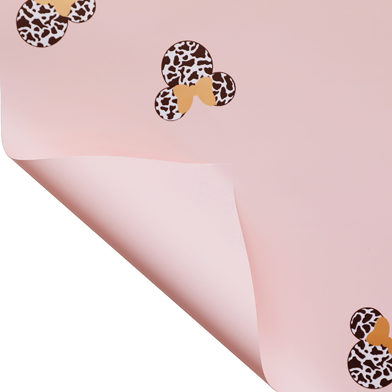 Papel Kraft 100g con Mickey Mouse - Envoltura Ecológica para Flores (Diseño Vintage) | Mayoreo México-ywys