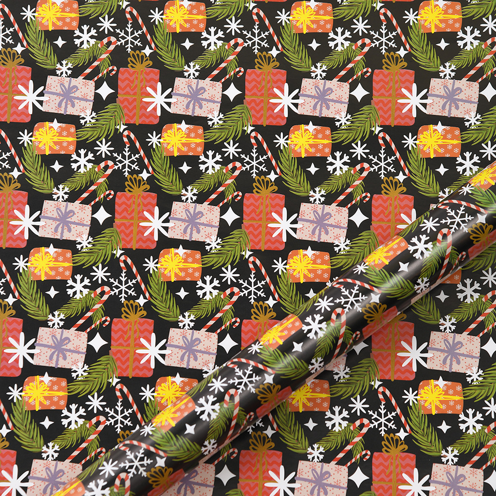 Papel de Regalo Navideño de Papel Couché con Estampados - Ideal para DIY y Regalos | Venta al por Mayor-ywys