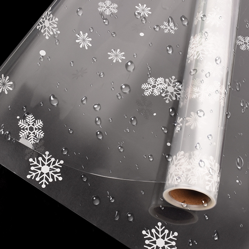 Papel Celofán Navideño Premium 100% Impermeable - Para Ramos Florales y Manzanas de Nochebuena