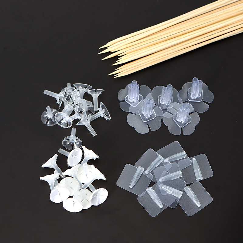 Base Nano Adhesiva para Varillas Bambú - 3x3cm (Soporta 3kg) - Reutilizable