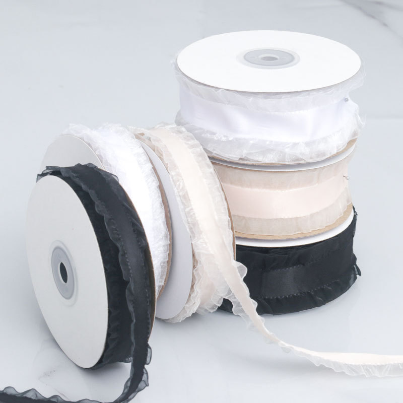 Cinta de Ráyon Algodón Liso con Borde Brillante - Para Lazos, Decoración de Bodas y Manualidades - Venta por Mayor