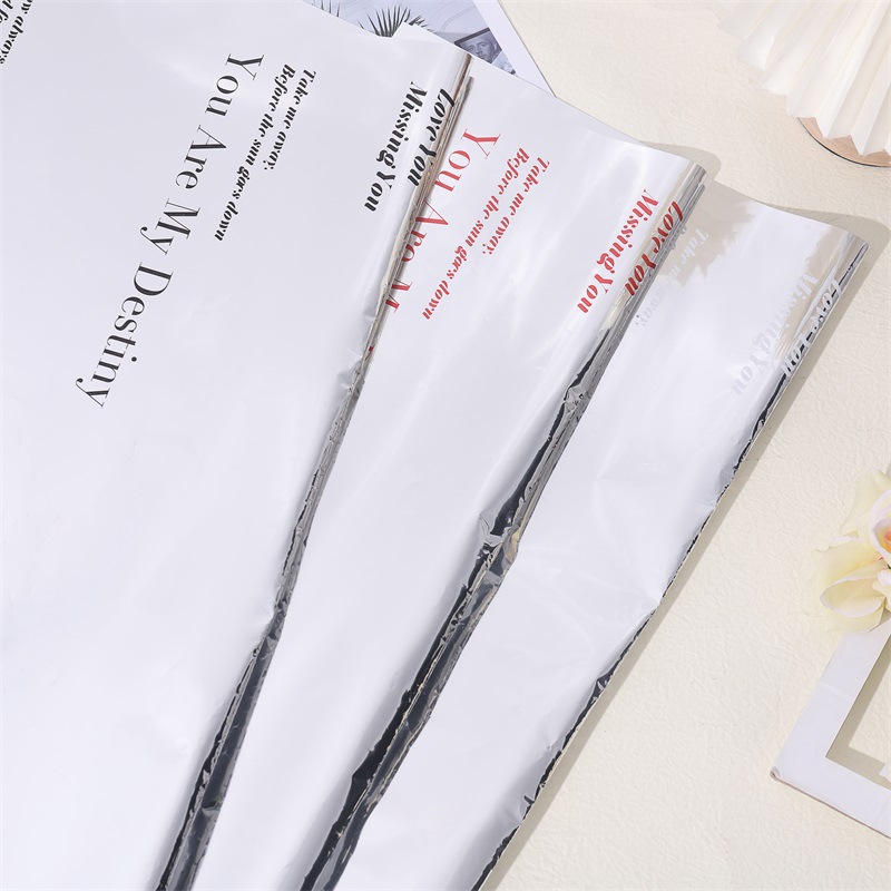 Papel de regalo de flores de papel de regalo de ramo de espejo de nuevo estilo（67#）