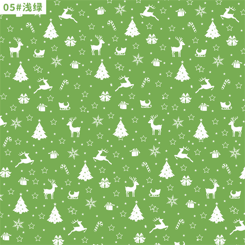 Papel de Regalo Navideño con Diseños de Renos y Campanas - Para Ramos Florales y Cajas de Regalo 