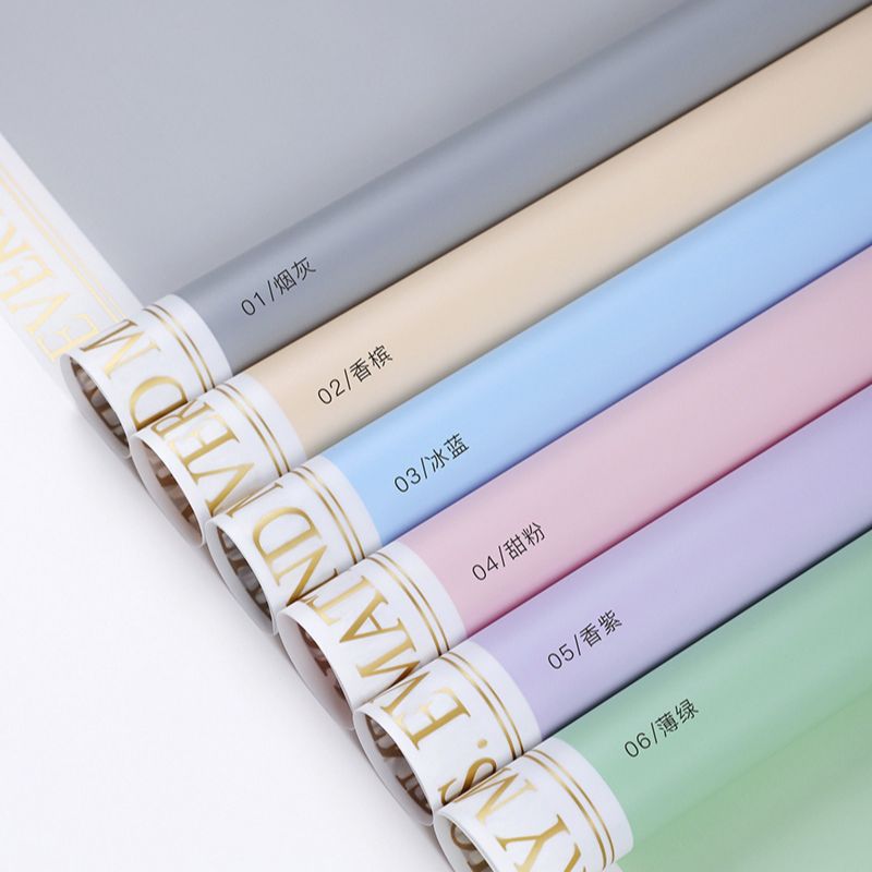 Papel Nosa Colorido Vinilo Dorado | Impermeable para Cajas DIY y Ramos