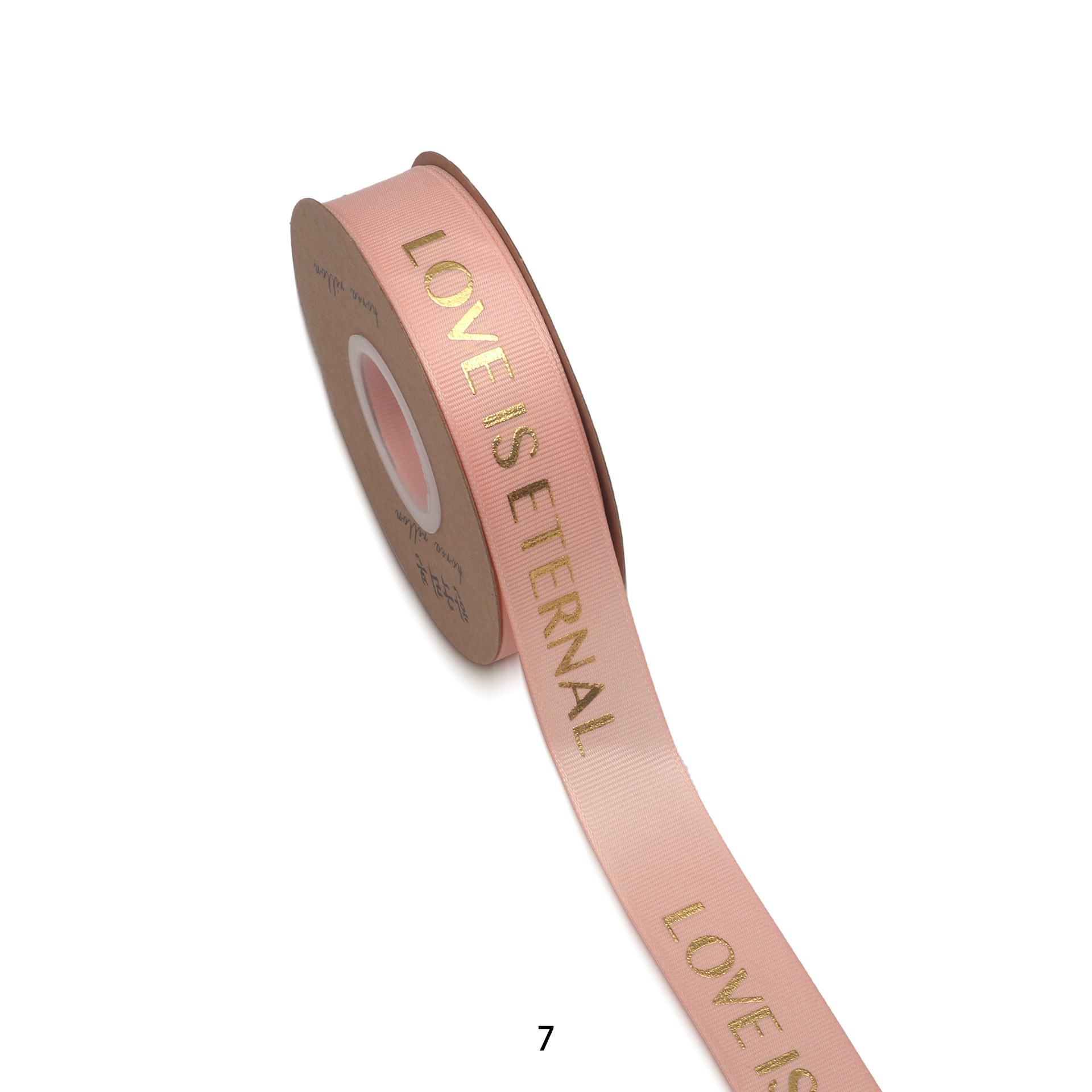 Cinta de Love Dorada de 8mm para Flores y Repostería - Proveedor Mayorista con Stock Inmediato