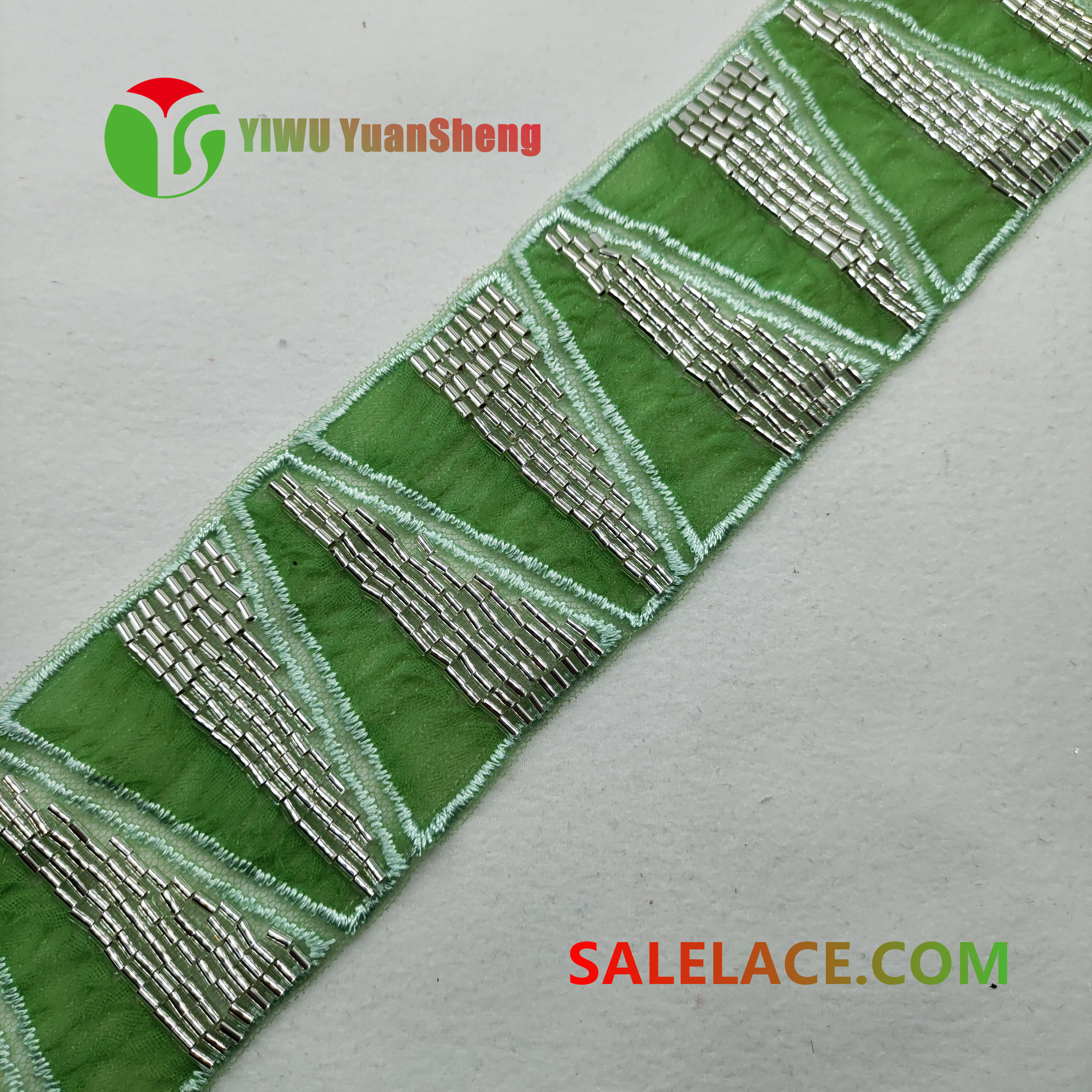 Glass bead mesh lace YS534#