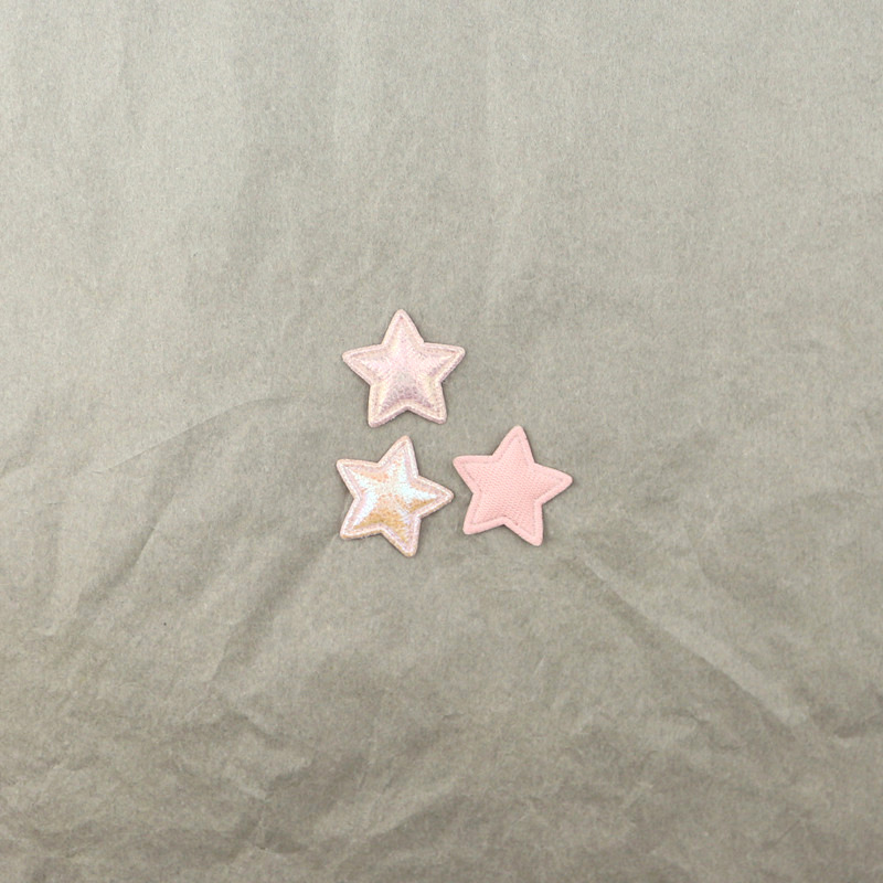 Estrellas de Pana Brillante de 2.5cm - Componentes para Fabricación de Accesorios de Pelo, Ropa y Manualidades - Proveedor Mayorista
