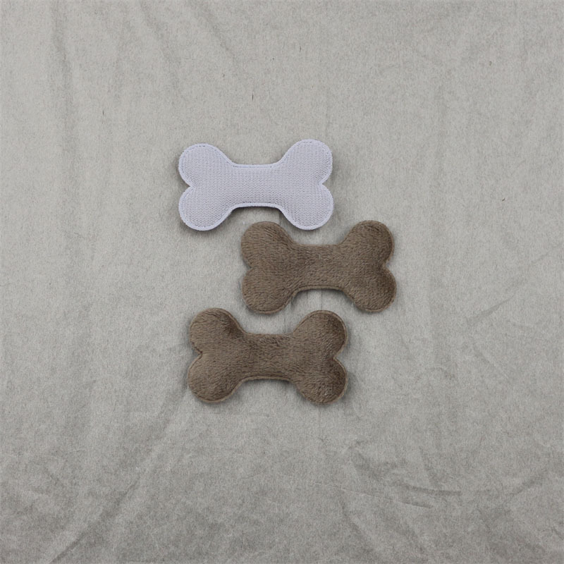 Huesos de Felpa para Mascotas de 4.8cm - Componentes para Fabricación de Accesorios para Mascotas, Ropa, Juguetes y Manualidades - Proveedor Mayorista