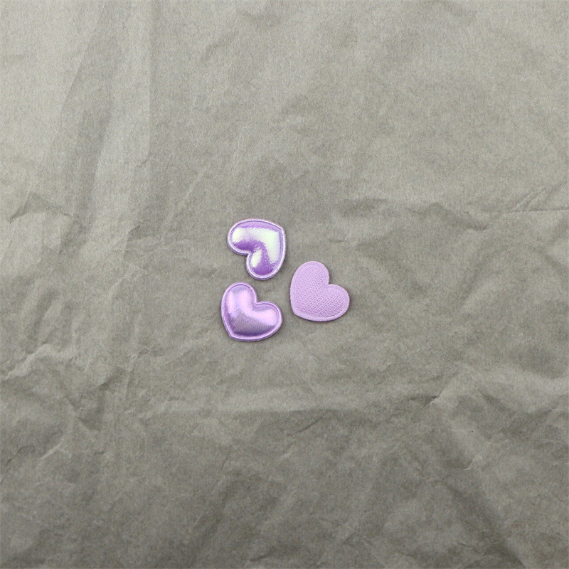 Corazones de Tela en Colores Macarons - Componentes para Fabricación de Accesorios de Pelo, Ropa, Juguetes y Manualidades - Proveedor Mayorista