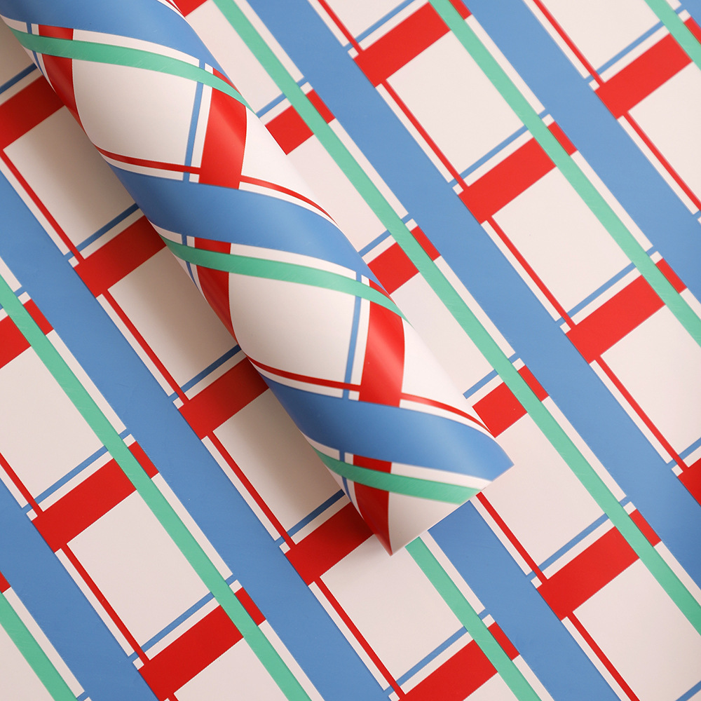 Papel para Regalo a Cuadros Navideños (Rojo y Verde) - Diseño Clásico para Flores, Regalos y Cumpleaños - Suministro Exclusivo para Mayoristas - Temporada 2025