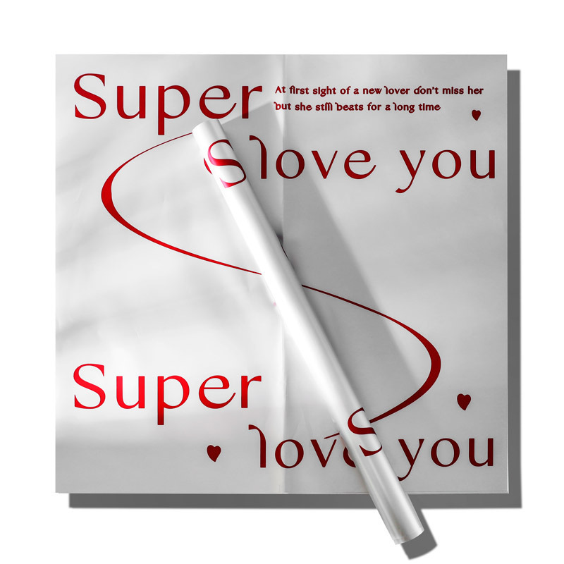 Papel para Ramos en Esfera/Round Bouquet con Letras 'Te Amo' - Tendencia en Redes 2025 - Material Premium para Floristerías - Venta Exclusiva al por Mayor